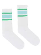 Skarpetki męskie - Skarpetki sportowe białe z miętą - miniaturka - grafika 1