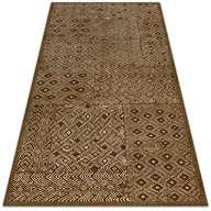Dywany zewnętrzne - Dywan na taras do ogrodu na balkon Plemienny wzór 80x120 cm - miniaturka - grafika 1