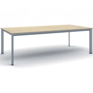 B2B Partner Stół konferencyjny PRIMO INVITATION 2400 x 1200 x 740 mm, dąb naturalny 499266 - Stoły i stoliki do biura - miniaturka - grafika 1