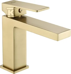 Bateria umywalkowa stojąca bez korka spustowego ARS BRUSHED GOLD - Baterie umywalkowe - miniaturka - grafika 1