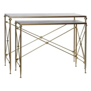 Emaga Konsola DKD Home Decor Dianhu Metal Marmur (2 pcs) (119 x 33 x 80 cm) (98 x 73 x 26 cm) - Konsole i sekretarzyki - miniaturka - grafika 7