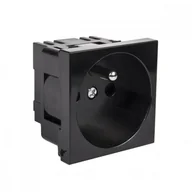 Żarówki LED - Maclean Gniazdko typu E (francuskie) pasuje do ramek szklanych MCE718B Czarne - miniaturka - grafika 1