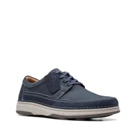 Półbuty męskie - Clarks Nature 5 Lo [navy combi nubuck] - rozmiar 47 - miniaturka - grafika 1