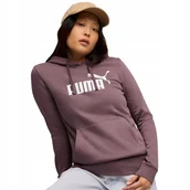 Bluzy damskie - Bluza damska Puma ESS No.1 Logo Hoodie FL wrzosowa 682389 88 S - miniaturka - grafika 1