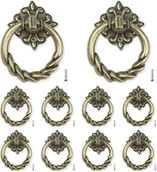Zawiasy, okucia i inne akcesoria - 10 sztuk klamki do drzwi, uchwyt do szuflady, uchwyt do szuflady, brązowy uchwyt do szafki kuchennej, drzwi szuflady szafki - miniaturka - grafika 1