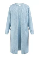 Swetry damskie - usha WHITE LABEL Damski kardigan z dzianiny, błękitny, XL-XXL - miniaturka - grafika 1