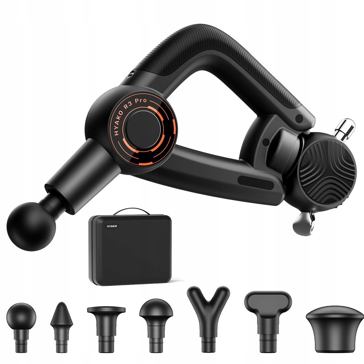 HYAKO R3 Pro Masażer 3w1 16mm Amplituda Wibracje Terapia Mięśni
