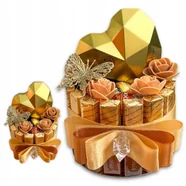 Zestaw prezentowy Tort z czekoladek Urodziny Rocznica Dla Mamy Babci Taty