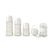 Butelki dla niemowląt - SUAVINEX ZESTAW STARTOWY BONHOMIA BEŻOWY - miniaturka - grafika 1