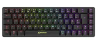 Klawiatury - Sharkoon PureWriter W65 klawiatura Gaming RF Wireless QWERTZ Niemiecki Czarny 4044951036936 - miniaturka - grafika 1