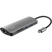 Pozostałe akcesoria sieciowe - TRUST TRUST Multi adapter DALYX 7-IN-1 USB-C - miniaturka - grafika 1