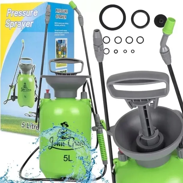 Opryskiwacz Ciśnieniowy Ręczny Duży Pojemność 5l Regulacja Lanca 81cm