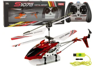 Helikopter Zdalnie Sterowany RC Żyroskop Syma S107G Czerwony - Zabawki zdalnie sterowane - miniaturka - grafika 1