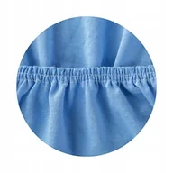 Prześcieradła dla dzieci - Prześcieradło Jersey Do Łóżeczka 140X70 Bawełna - Niebieski - miniaturka - grafika 1