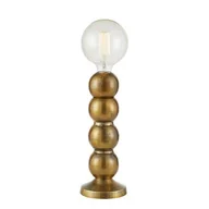 Lampy stojące - Lampa stołowa kula Gong 108780 Markslojd metal szkło złoty przezroczysty - miniaturka - grafika 1