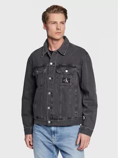 Kurtki męskie - Calvin Klein Jeans Kurtka jeansowa J30J322767 Szary Regular Fit - grafika 1