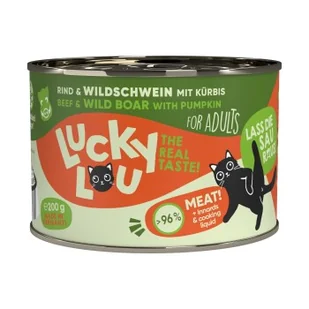 Lucky Lou mokra karma dla kota Adult Wołowina i dziczyzna 12x200 g - Mokra karma dla kotów - miniaturka - grafika 1