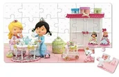 Puzzle - Janod Puzzle 2w1 Róża bawi się w księżniczkę 3700217327705 - miniaturka - grafika 1