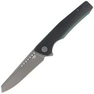 Noże - Nóż składany Bestech Slyther Black / Green G10, Grey Titanized 14C28N (BG51D) - miniaturka - grafika 1