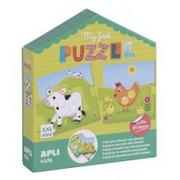 Puzzle - Apli Kids Moje pierwsze puzzle z naklejkami Kids - miniaturka - grafika 1