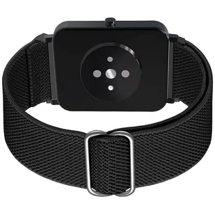 Pasek elastyczny Uniwersalny nylonowy Alogy Nylon opaska do zegarka Smartwatcha 22mm Czarny - Akcesoria do smartwatchy - miniaturka - grafika 2