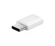 Złącza, przejściówki, adaptery - ADAPTER PRZEJŚCIÓWKA SAMSUNG USB TYP C-> MICRO USB GH98-40218A BIAŁY - miniaturka - grafika 1