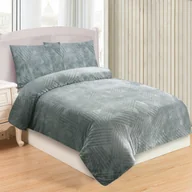 Pościel - Pościel z mikropluszu Trojice, jasnoszary, 140 x 200 cm, 70 x 90 cm - miniaturka - grafika 1