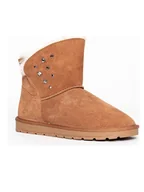 Botki damskie - Gooce Skórzane botki zimowe "Suzie" w kolorze jasnobrązowym - miniaturka - grafika 1