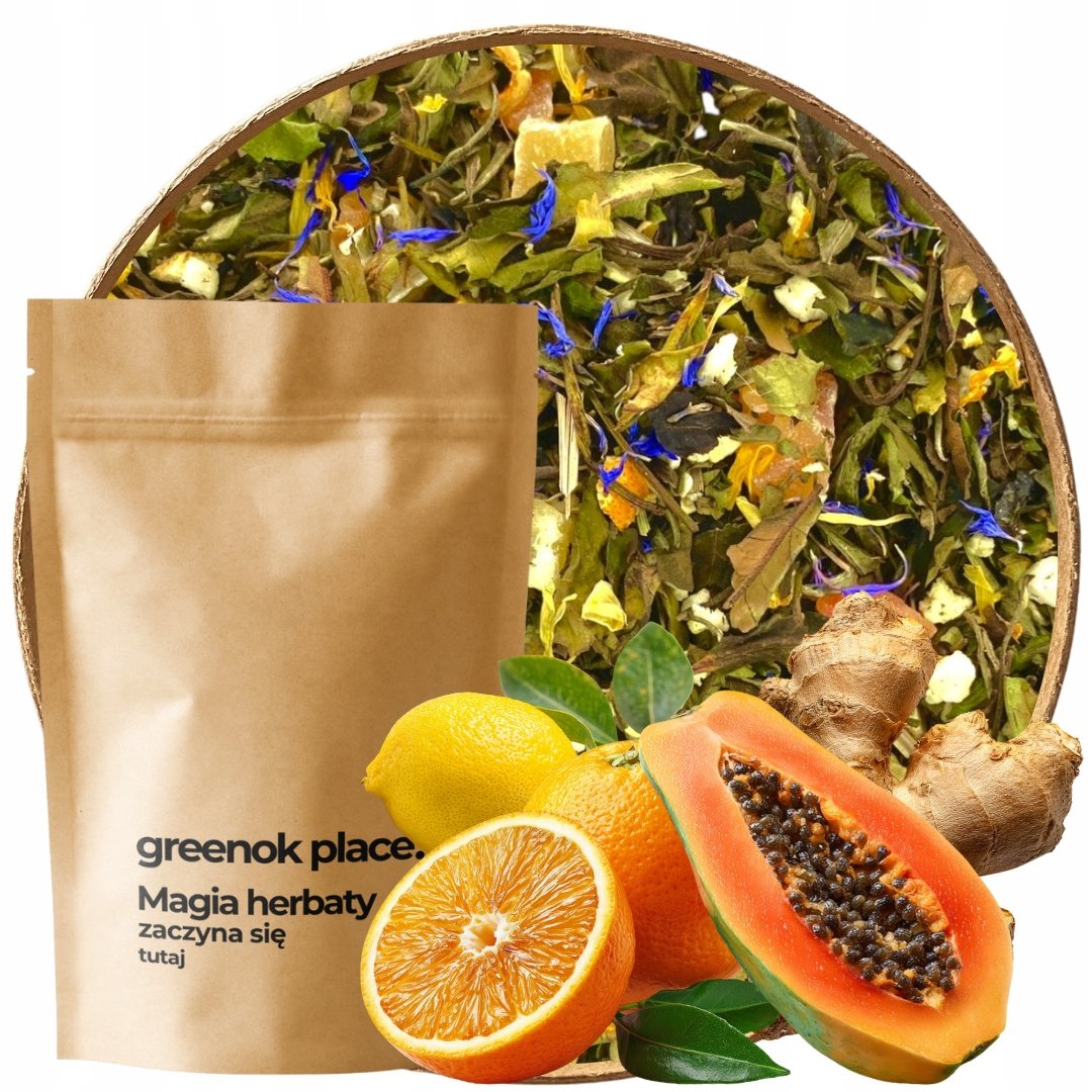 Herbata biała Delikatne Dotknięcie 1000g pai mu tan cytryna pomarańcza