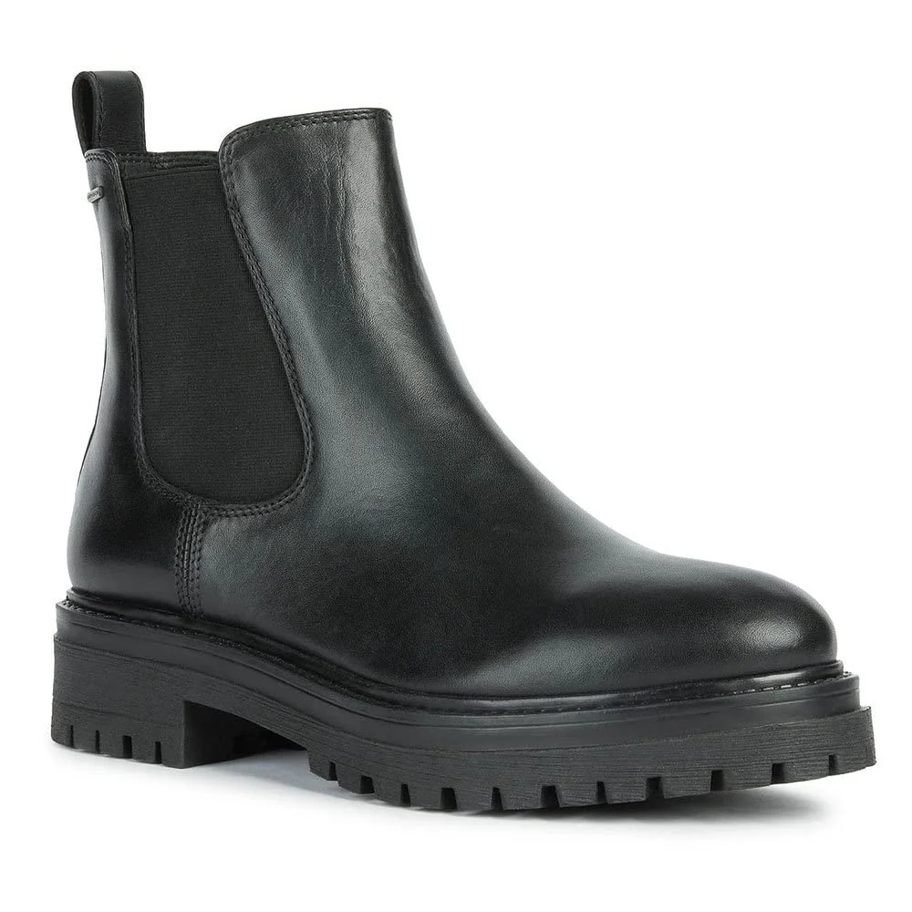 Geox Damskie buty D IRIDEA B ABX Ankle Boot, czarne, 35 EU