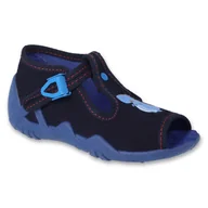 Buty dla dziewczynek - Befado obuwie dziecięce 217P123 niebieskie - miniaturka - grafika 1
