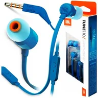 Słuchawki - Jbl Tune 110 niebieskie – przewodowe, minijack 3.5 mm, Pure Bass - miniaturka - grafika 1