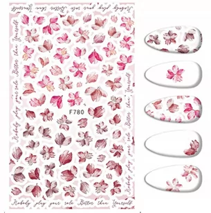 Naklejki Do Zdobienia Paznokci Wzorki Kwiatki F-780 - Ozdoby do paznokci Naklejki Do Zdobienia Paznokci Wzorki Kwiatki F-780 - Ozdoby do paznokci - miniaturka - grafika 1