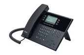 Telefonia VoIP - Auerswald COMfortel D-110 telefon VoIP Czarny 3 linii LCD - miniaturka - grafika 1