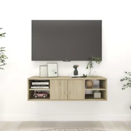 Półki do salonu - vidaXL vidaXL Półka ścienna, dąb sonoma, 102x30x29 cm, płyta wiórowa - miniaturka - grafika 1