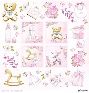 Papier ozdobny Cut Out 30x30 Little Cuties GIRL - Dekoratorstwo - miniaturka - grafika 1