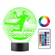 Lampy stojące - Lampka Nocna 3D Led PIŁKA RĘCZNA SPORT - miniaturka - grafika 1