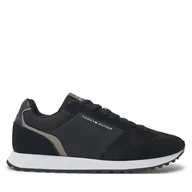 Sneakersy męskie - Sneakersy Tommy Hilfiger FM0FM05465 Czarny - miniaturka - grafika 1