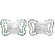 Smoczki uspokajające - 156412 SMOCZEK PHYSIO LIGHT SILIKONOWY 16-36 2SZT LUMI - miniaturka - grafika 1