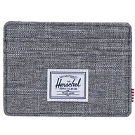 Portfele - Herschel Charlie portfel na karty, jeden rozmiar, Raven Crosshatch, Przecięcie w kruku, One Size, Casual - miniaturka - grafika 1