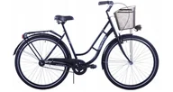 Rowery - Kozbike Holand Retro 28 cali Męski Czarny - miniaturka - grafika 1