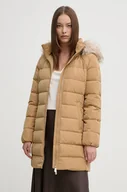 Kurtki damskie - Tommy Hilfiger kurtka puchowa damska kolor beżowy zimowa WW0WW43234 - miniaturka - grafika 1