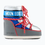 Śniegowce damskie - Śniegowce damskie Moon Boot Icon Low Space Racing silver/blue/red - miniaturka - grafika 1