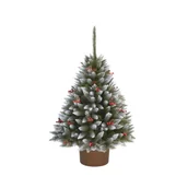Choinki - CHOINKA SZTUCZNA ŚWIERK ILEX W OKRĄGŁEJ DONICY 130 CM X-CHOINKA - miniaturka - grafika 1