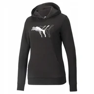 Bluzy damskie - PUMA Bluza Damska POWER Rozmiar S CZARNA - miniaturka - grafika 1