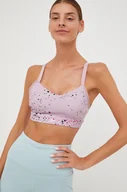 Bielizna sportowa damska - Reebok biustonosz sportowy Lux kolor zielony wzorzysty - miniaturka - grafika 1
