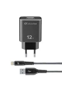 Wyjątkowo mocna, szybka ładowarka i kabel Cellularline 12 W do urządzeń Apple - Ładowarki do telefonów - miniaturka - grafika 1