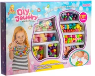 Prace ręczne dla dzieci - Koraliki Do Robienia Bransoletek Biżuterii Zestaw - miniaturka - grafika 1