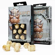 Akcesoria do gier planszowych - Dwarven Gold, Zestaw kości, złote Q-Workshop - gra - miniaturka - grafika 1