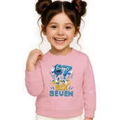 Bluzy dla dziewczynek - BLUZA DZIECIĘCA 67 SIX SEVEN KLOCKI VIRAL DLA CHŁOPCA DZIEWCZYNKI 104 - miniaturka - grafika 1